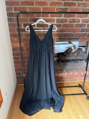 BIRDY GREY Black Chiffon Dress
